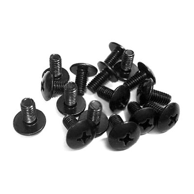 1000Pcs Tm Carbon Steel Black Flat Head Screw Mushroom Head Screw Stainless Steel Frame Screw Umbrella Head M3 Screw