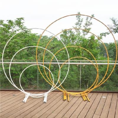 Balloon Stand Holder Metal Wedding Circle Arch Backdrop Stands Decoration for Party Birthday Artificial Flower Decorative Stand