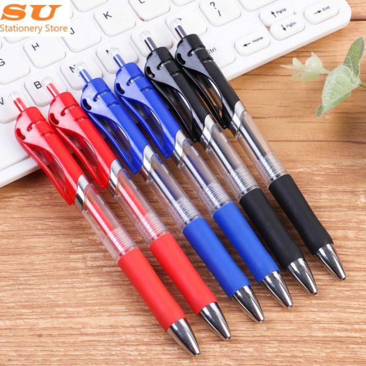 Zre 6pcs Black Gel Pens 0 5mm Pens Fine Point Smooth Writing Pens  Retractable Fine Tip