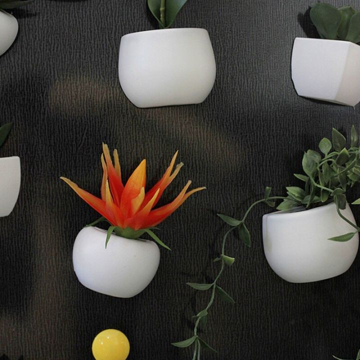 ตู้เย็นพืชอวบน้ำแบบช่อดอกไม้ปลอมสติ๊กเกอร์ตู้เย็นกระดานดำแม่เหล็กติดในกระถางแม่เหล็กพืช-bxt3816-hiasan-dinding-rumah