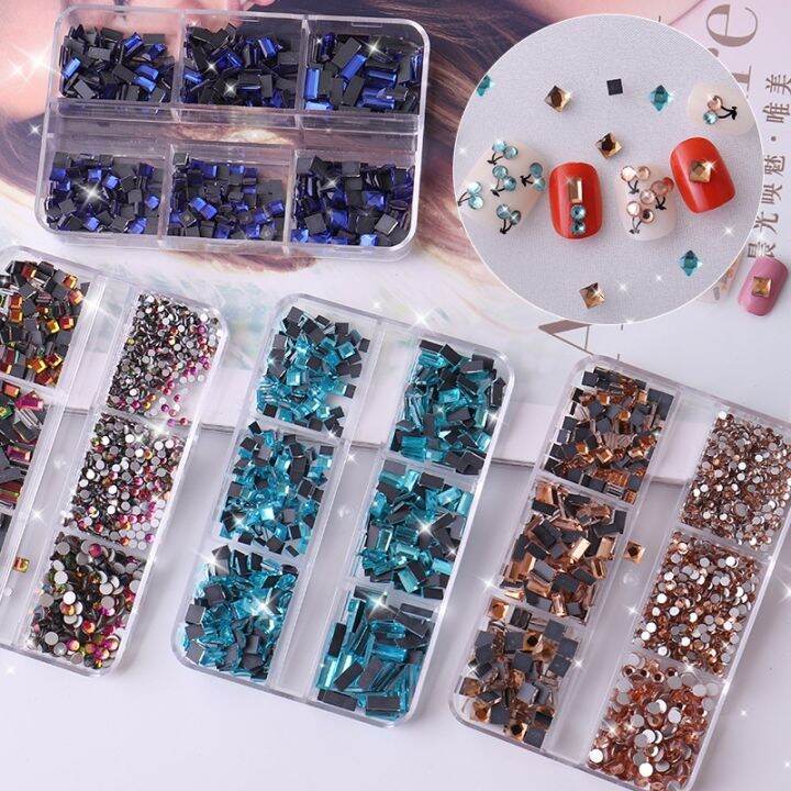 cw-florvida-beads-nails-design-sizes-rhinestone-6-grids