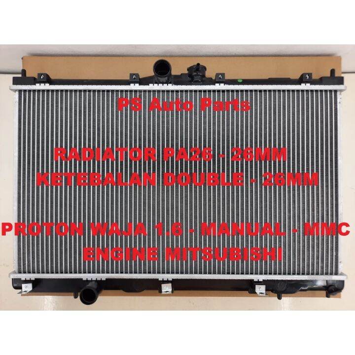 NEW Radiator Proton Waja Manual Mitsubishi Engine Tangki Air Kereta