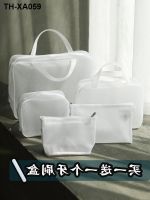 Web celebrity makeup bag transparent travel portable large capacity men and women wash bath water to Su receive package