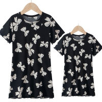 Girls Nightgowns Kids Nightdress Baby Sleepwear Summer Sleeping Dress For Girl Home Clothes Mother Kids Night Dress Cute Pajamas