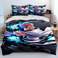 ♚◑□ 3D Jujutsu Kaisen Anime Cartoon Comforter Bedding SetDuvet Cover Bed Set Quilt Cover Pillowcaseking Queen Size Bedding Set Kid