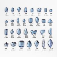 wholesale Light blue multi style Flat Back Nail Rhinestone Special Shaped Crystals Nail Art Stones 3D Personalized Decoration