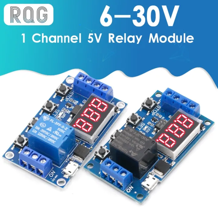 DC 630V Support Micro USB 5V LED Display Automation Cycle Delay Timer