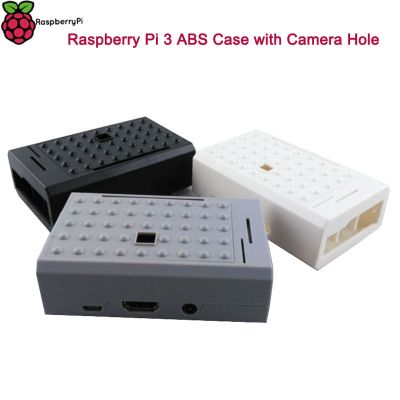 【✱2023 HOT✱】 fuchijin77 เคส Pi 3มีรูกล้องสีดำสีขาวเทาเคส Abs เข้ากับ Rpi3รุ่น B ราสเบอรี่ Pi 2รุ่น B B