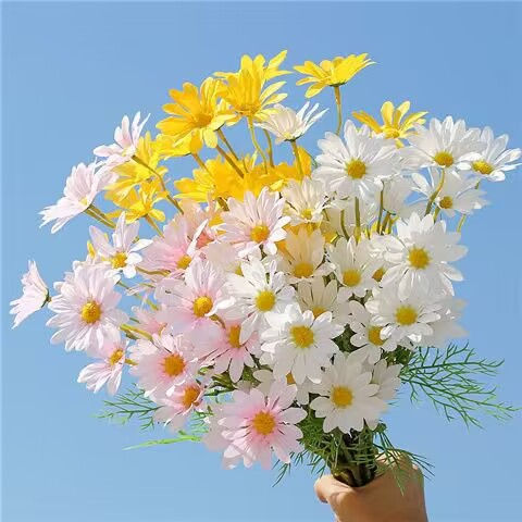 ช่อดอกเดซี่ก้านยาว-ดอกไม้ปลอม-สําหรับตกแต่งบ้าน-ดอกเดซี่-ดอกไม้ประดิษฐ์-ดอกไม้ปลอม-ดอกไม้ของขวัญ-ดอกไม้สําหรับตกแต่ง