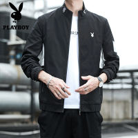 Playboy ฤดูใบไม้ผลิและฤดูใบไม้ร่วง2021 New Trendy สวมใส่สบายๆของผู้ชาย JacketPlayboy ฤดูใบไม้ผลิและฤดูใบไม้ร่วง2021 New Trendy สวมใส่สบายเสื้อแจ็คเก็ตผู้ชาย