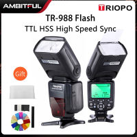 TRIOPO TR-988 TTL ความเร็วสูง HSS ซิงค์แฟลชแยกสำหรับกล้องแฟลชสำหรับ Canon และ Nikon 6D 60D 550D 600D D800กล้องดิจิตอล SLR D700