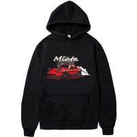 {Echoes Department Store}MX5เริ่มต้น D ผู้ชาย Hoodies Drift Jdm เสื้อกันหนาวอะนิเมะ Mazda พิมพ์รถ Miata Streetwear Unisex รถยนต์วัฒนธรรม Hoody