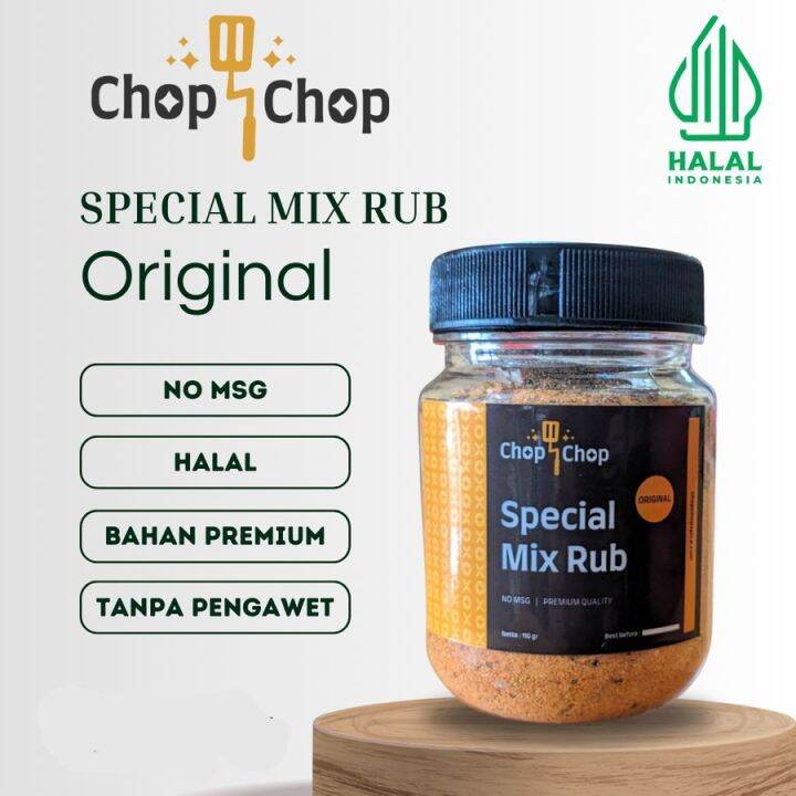 Chopchop Rub Mix Original Bumbu Marinasi Rendah Kalori Kering/Tabur ...