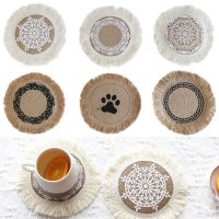 【CC】 Cotton Tassel Coaster Cup Cushion Bohemia Non-slip Accessories