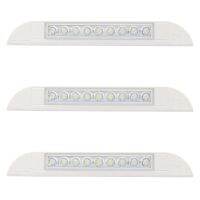 3X 9 LED Awning Light 12V 24V Waterproof 256mm Exterior Caravan Motorhome Strip Lamp White