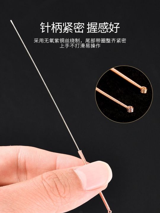 yunlong-brand-copper-ring-handle-sterile-small-needle-knife-medium-quality-disposable-super-micro-blade-acupuncture-100-pieces-curved-blade