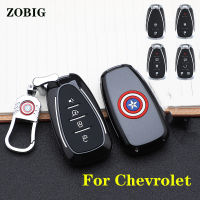 ZOBIG ABS สำหรับ Chevrolet Key Fob Cover Key Fob Case สำหรับ Chevrolet Chevy Equinox Traverse Malibu Camaro Cruze Blazer Spark Sonic Impala Trax Key Original รีโมทคอนโทรล Shell