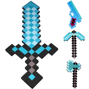 Diamond, diamond Sword, foam Weapon, pickaxe, Shovel, axe, foam, video  games, Minecraft, Sword