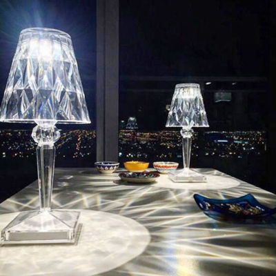 2021LED Diamond Night Light Table Lamps Touch Sensor Led Desk Lamp For Bedroom Bar Restaurant Decor LED Crystal Night Lamp