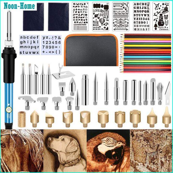 ABB 62Pcs Wood Burning Kit with Adjustable Temperature Professional