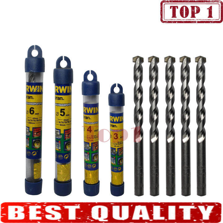 Irwin JORAN Drill bits Masonry Concrete HSS HEAVY DUTY (Sold per 100pcs