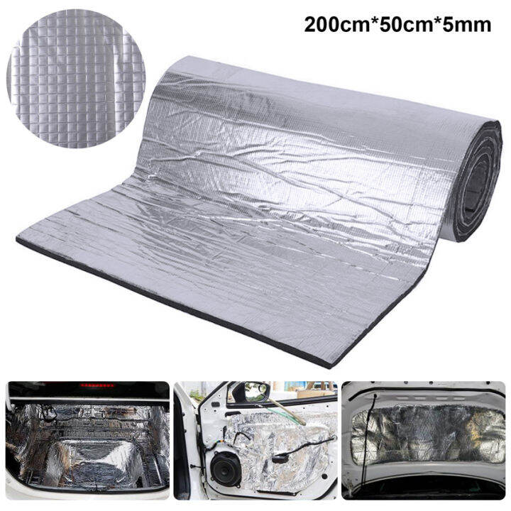 Car Thermal Acoustic Sound Deadener Mat 50x200cm 5/10mm Noise