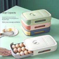 Kitchen Accessories Thickened Large-capacity Egg Tray Refrigerator Fresh Egg Sorting Equipment Drawer Type Egg Storage Box