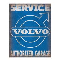 Volvo Authorized Garage ป้ายโลหะดีบุกโปสเตอร์ Wall Plaque LMZN