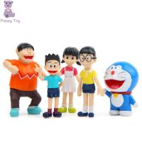 TESDFD Kawaii ของขวัญพีวีซีสำหรับตัวเลขเด็กหุ่นโมเดลของเล่น Nobita Nobi แอ็คชั่น Minamoto Shizuka การ์ตูนโดราเอมอน