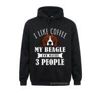 [Qinqin clothing]ที่โดดเด่นผู้ชายเสื้อฉันชอบกาแฟ Beagle และอาจจะ3คนตลกสุนัขคนรักของขวัญยุโรป H Oodies Sportswears แขนยาว