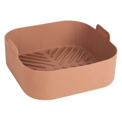 Reusable Airfryer Silicone Basket Oven Baking Tray Fried Pizza Chicken Basket Easy To Clean Air Fryer Liner