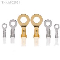 ✗⊕ 100pcs M3 M4 M5 M6 M8 M10 Ring Lugs Ring Eyes Copper Crimp Terminals Cable Lug Wire Connector Non-insulated Assortment Kit