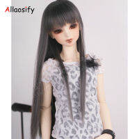 (ร้อน) allaosify 13 14 BJD วิกผมสีดำสำหรับ bjdsd อุปกรณ์ตุ๊กตา