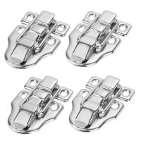 【hot】 4Pcs Silver/gold Metal Toggle Hasp Latch for Jewelry Cabinet Toolbox Trunks 40x56MM with Screws