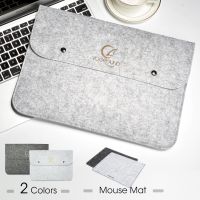 2022กระเป๋ากระเป๋าแล็ปท็อป Vกราวด์11 12 13 14 15นิ้วสำหรับ Macbook Air Retina เคสสักหลาดโน้ตบุ๊ค Hp หัวเข็มขัดพร้อมแผ่นรองเมาส์