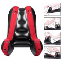 With Straps Split Leg Sofa Mat  Tools For Couples Women Flocking PVC Inflatable  Chair Bed Adult Games  Furniture Aid