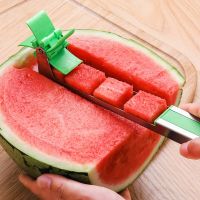 Stainless Steel Watermelon Cutter Windmill Shape Design Slicer Cutter Kitchen Gadgets Salad Fruit Slicer Cutter Tool Graters  Peelers Slicers