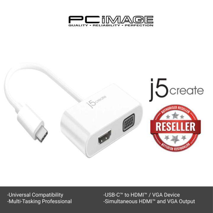 J5 CREATE USBC TO DUAL VGA & HDMI ADAPTER Lazada