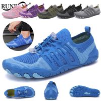 Unisex Barefoot Water Shoes Five Fingers Aqua Shoes Drainage Beach Sports Swim Sandals Quick Dry Diving Hiking Wading Sneakers