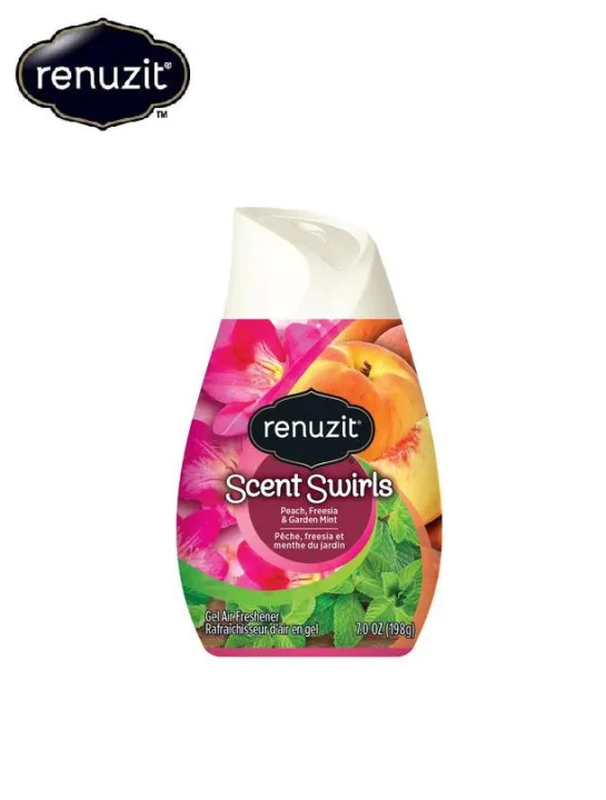 Renuzit Scent Swirls Air Freshener, Peach, Freesia & Garden Mint, 7 oz