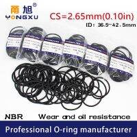 20PCS/Lot Black NBR Sealing O-Ring CS2.65mm Thickness ID36.5/37.5/38.7/40/41.2/42.5*2.65mm Seal Rubber Gasket Rings Washer Gas Stove Parts Accessories