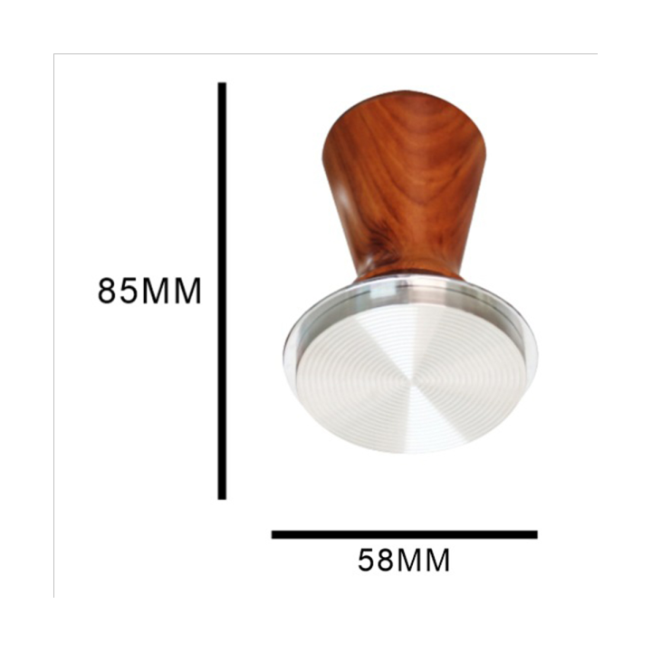 51mm-espresso-tamper-wooden-handle-barista-maker-grinder-handmade-coffee-powder-hammer-tamper-ripple-base
