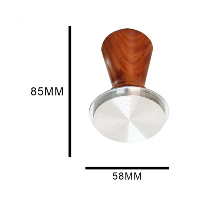 58mm-coffee-tamper-espresso-tamper-wooden-handle-barista-maker-grinder-handmade-coffee-powder-hammer-tamper-ripple-base