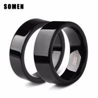 2Pcs 6MM8MM Pure Black Tungsten Wedding Ring Fashion Couple Rings Engagement Band anel de formatura marriage Bridal Jewelry