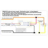 แรงดันไฟฟ้าในปัจจุบันดิจิตอล20A DC0-100V เครื่องวัดพลังงานจอแสดงผลคู่ที่วัดแรงดันแอมแปร์รวม