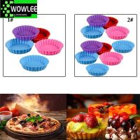 【hot】 5 Pcs Silicone Resin Mold Round Shaped Baking Molds Pizza Egg Tart Accessories Tools