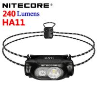 Original NITECORE HA11 LED head lamp 240 lumens, weight 36g ultra-light multi-purpose head lamp