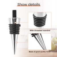 10Pcs Wine Stopper and 5Pcs Blank Stainless Steel Bottle Opener Chrome Bottle Stopper Bottle Opener Inserts Set Hardware