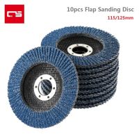 [HOT CHLXIWSHG 552] Flap Disc บดล้อ40/60/80/120 Grit Sanding Disc แผ่นขัดโลหะ Rust Remover ล้อสำหรับเครื่องบดมุม115/125มม.