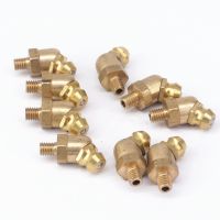 M4 Metric Male 45 Degrees Brass Grease Zerk Nipple Fitting For Grease Gun Machine Tool Accessories